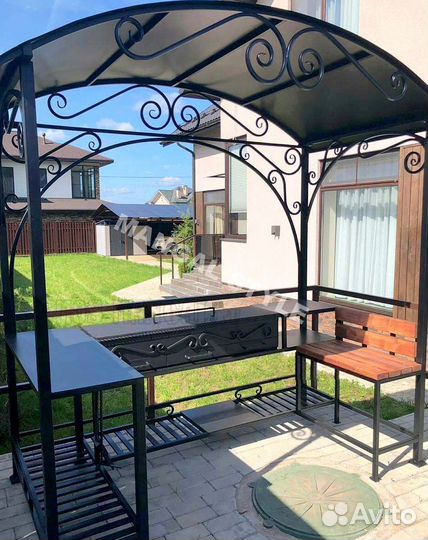 Мангал в стиле лофт