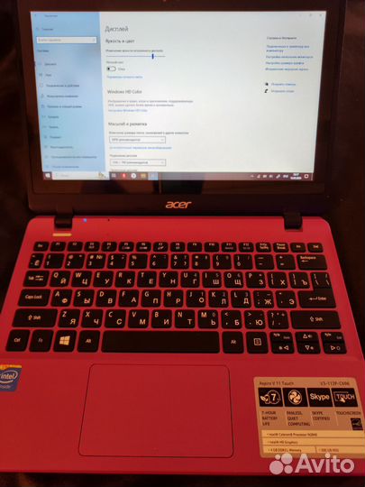 Acer aspire v11 (сенсорный экран)