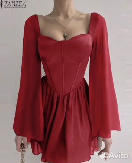 Красное платье