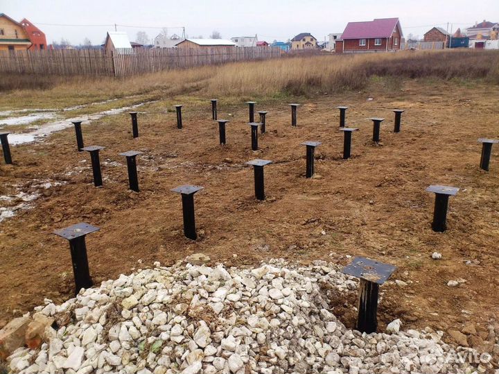 Монтаж свай