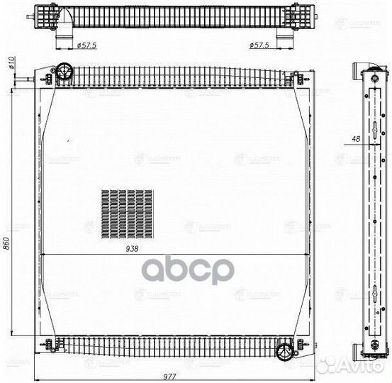 Радиатор охл. для Scania 4-series 95- сердц