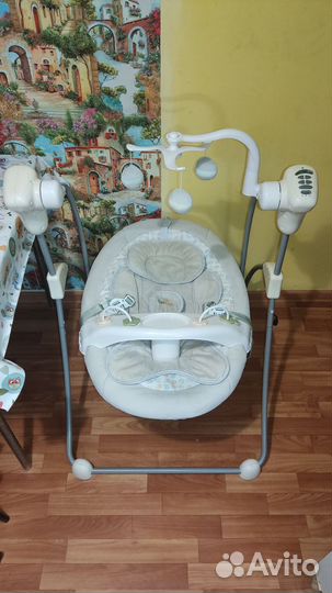 Детский стульчик - шезлонг для кормления 2 в 1