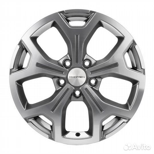 Khomen 1710 : 6,5x17 5*114,3 Et:50 Dia:66,1 gray-FP