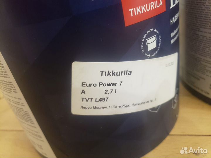 Краска tikkurila euro power 7