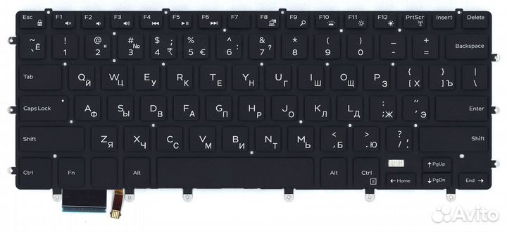 Клавиатура для Dell XPS 15 9550 черная+подсветка