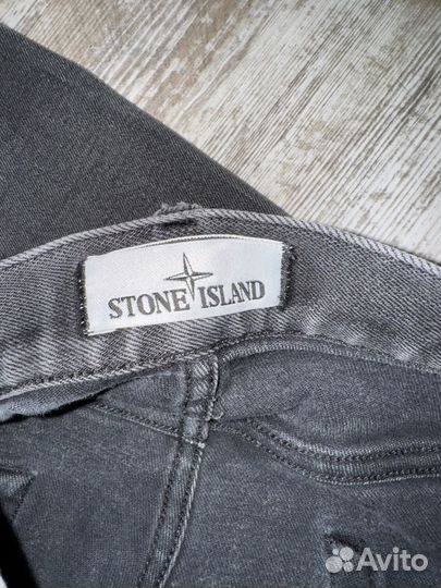 Джинсы stone island черные