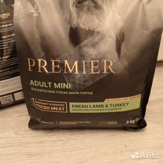 Корм для собак Premier новый 3 кг