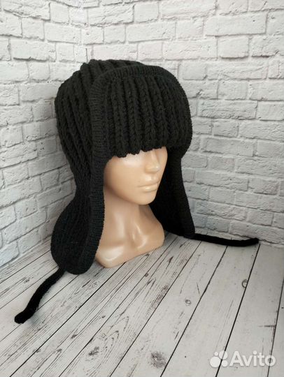 Шапка ушанка полушерсть