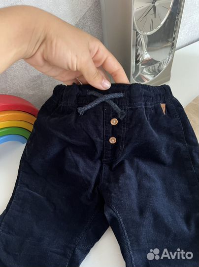 Брюки велюровые на мальчика hm размер 80 новые