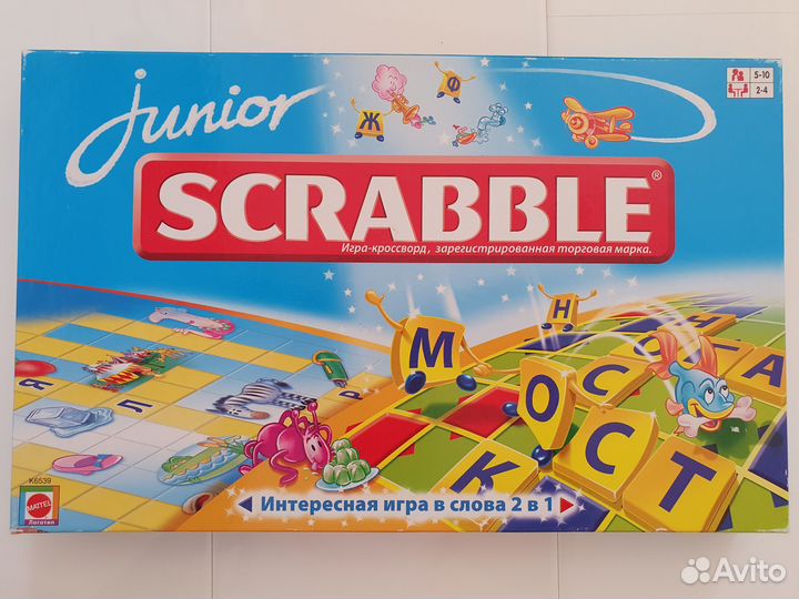 Настольная игра Scrabble junior Скрэббл Джуниор