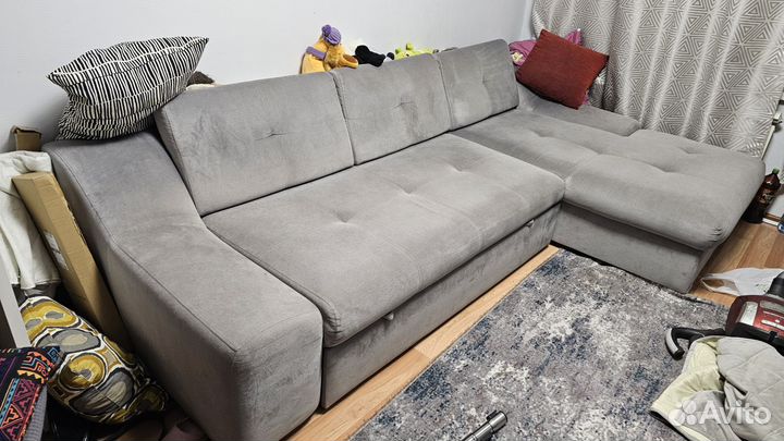 Диван кровать угловой серый бу