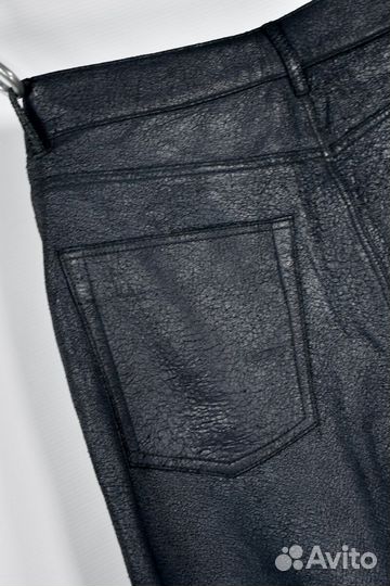 Кожаные брюки Diesel L-MAC-CRK