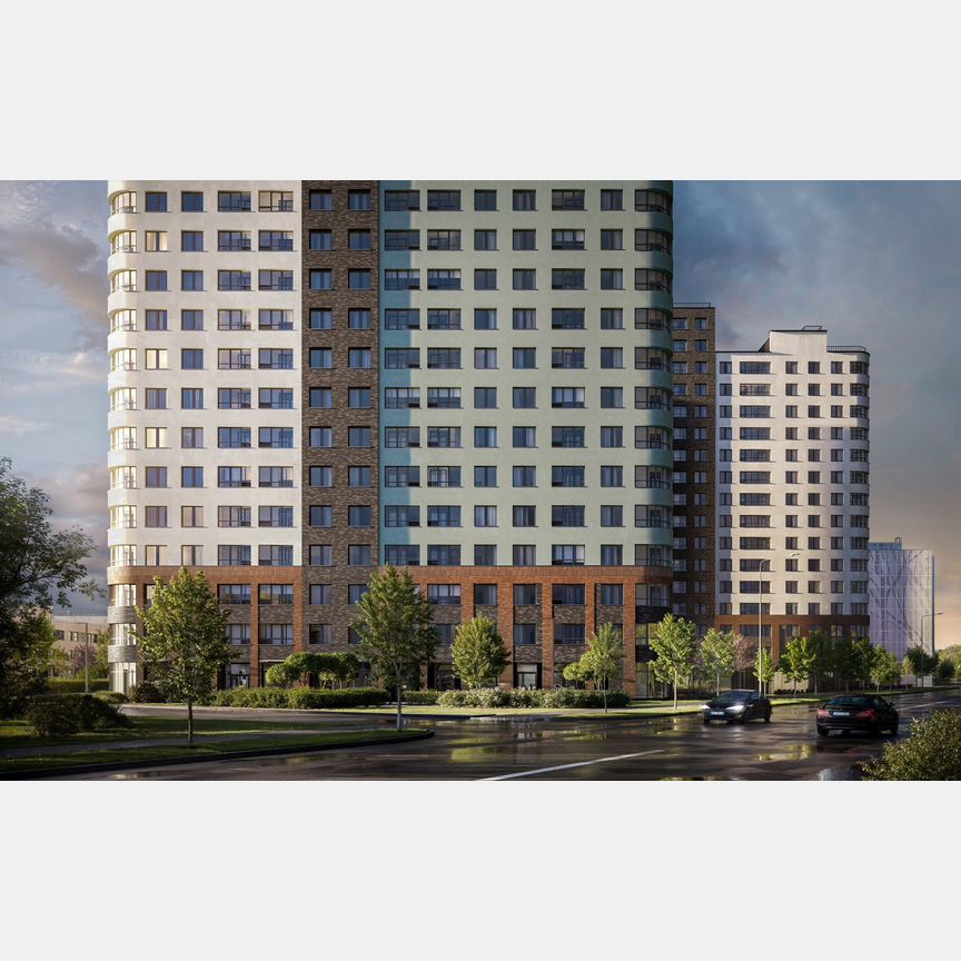 2-к. квартира, 54,5 м², 14/17 эт.
