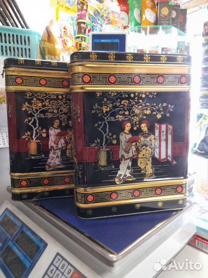 Жестяная банка для весового чая