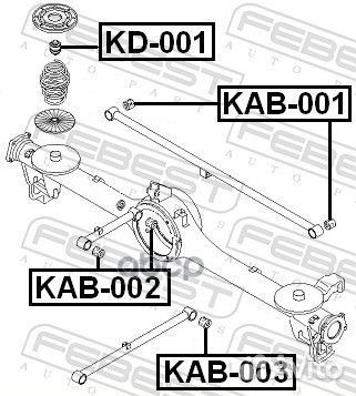 Сайлентблок задн подвески KIA sportage 1998-2003