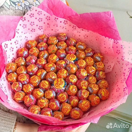 Букет из чупа чупсов (на заказ)