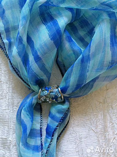 Брошь-зажим для платка, шарфа, бижутерия, украшени