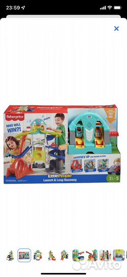 Запуск и винтовкя трасса Fisher Price