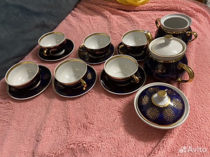 Сервиз чайный кобальт довбыш