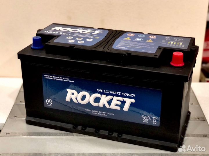 Аккумулятор Rocket AGM 95 Ah Start/Stop