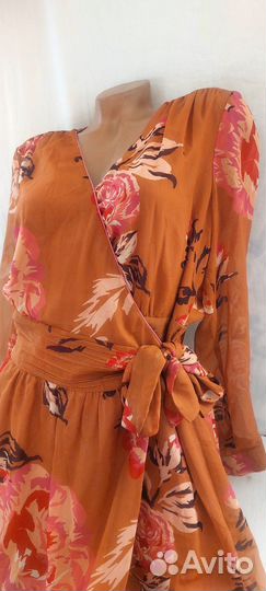 Шикарное платье на запах Англия р.48-50