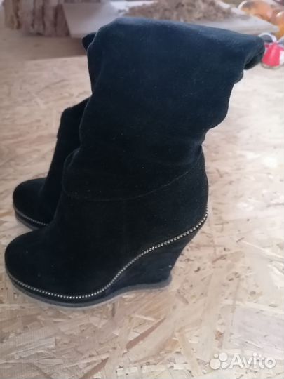 Сапоги женские натуральная замша