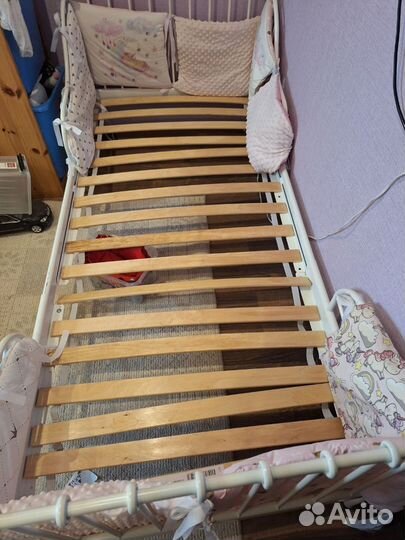 IKEA миннен Кровать детская раздвижная + матрас
