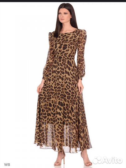 Шифоновое платье в пол