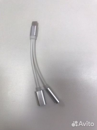 Аудио-переходник USB Type-C на 3,5 jack и з/у