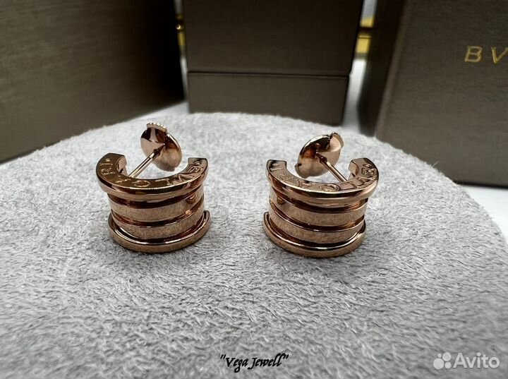 Серьги Bvlgari, розовое золото