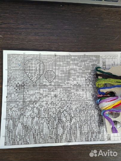 Остатки набора для ввшивки