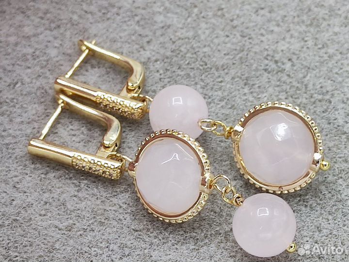 Серьги с натуральным камнем