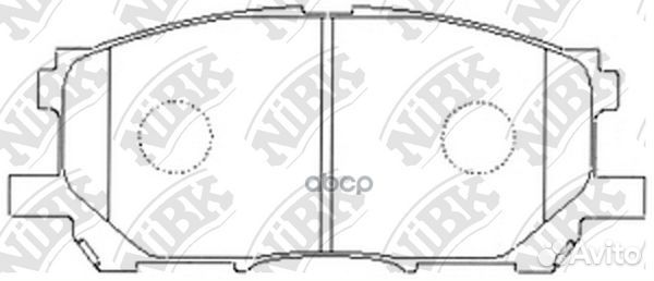 PN1497 nibk Колодки тормозные передние PN1497 NiBK