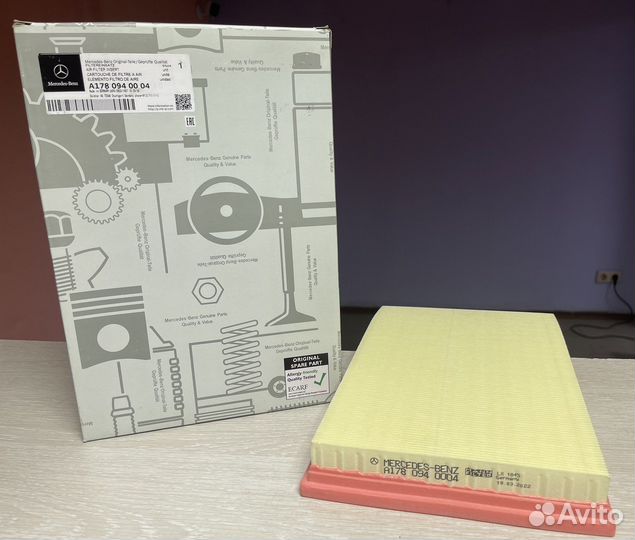 Воздушный фильтр Mercedes-Benz A1780940004