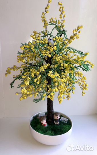 Деревья из бисера