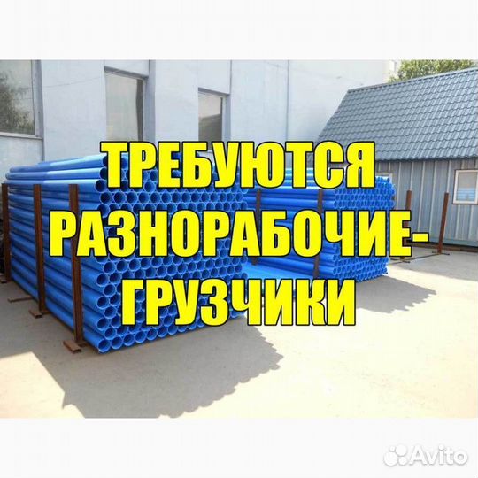 Грузчик-разнорабочий, на производстве день/ночь