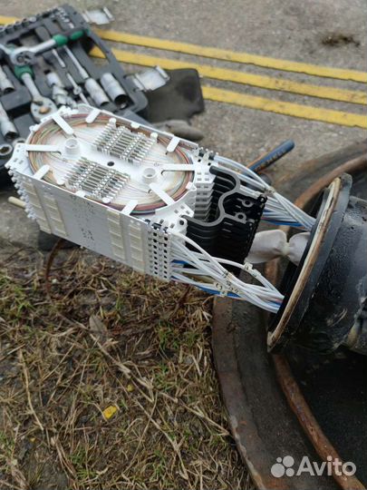 Пайка оптоволокна, монтаж волс