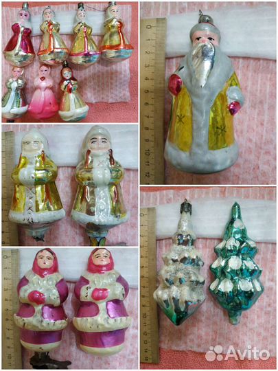 Ёлочные игрушки СССР фигурки