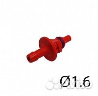 Штуцер д. 1.60 мм AEB красный