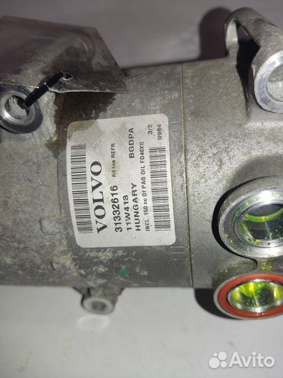 Компрессор кондиционера Volvo S60 2 2012 31332616