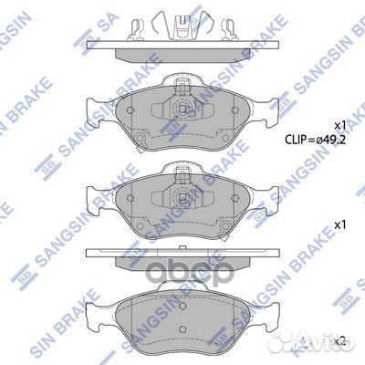 Toyota yaris 1.0-1.3 05- SP1631 Sangsin brake