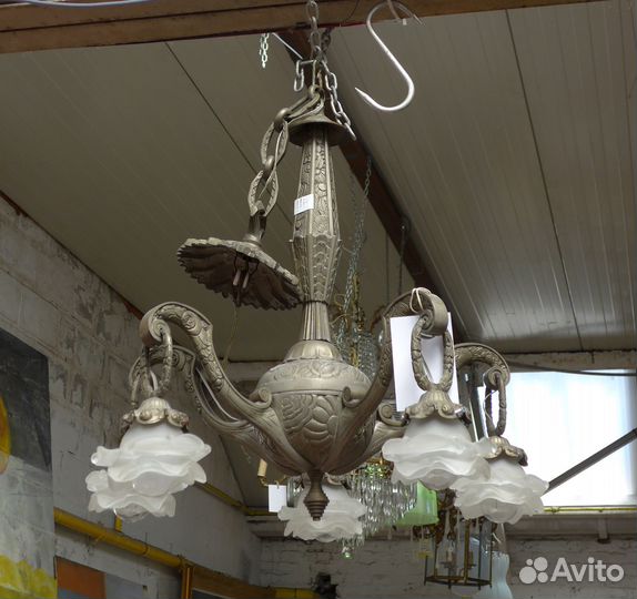 Старинная люстра. Модерн. Франция