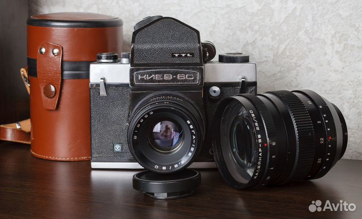 Фотоаппарат Киев 6С + Вега 12Б + Калейнар 3Б