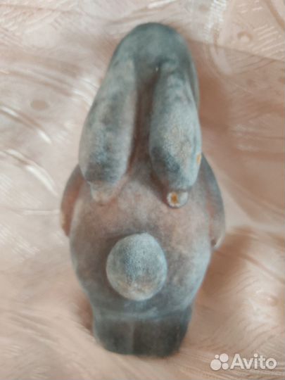 Игрушка СССР Флок Заяц Редкий Большой Винтаж