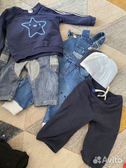 Вещи на мальчика пакетом 68-74р