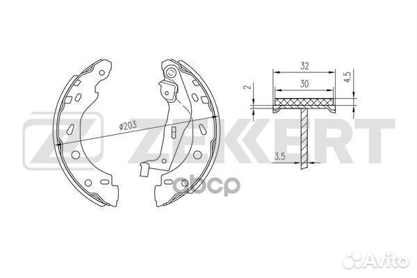 Колодки торм. бараб. задн. SMART Cabrio (450) 0