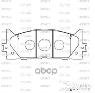 Дисковые тормозные колодки advics A1N154 advics