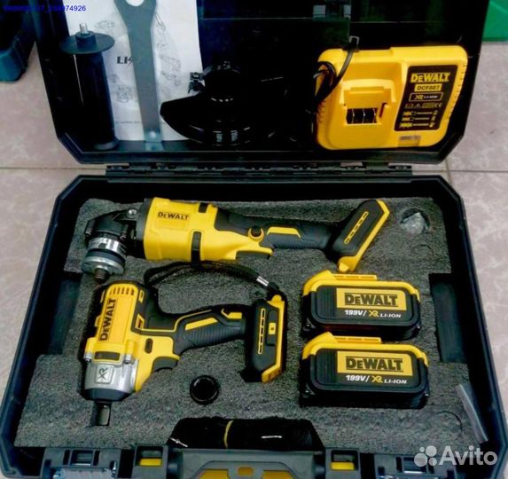 Набор 2в1 Dewalt гайковерт + болгарка