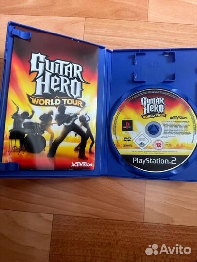 Диск Игра PS2 Guitar Hero R World Tour лицензияps2