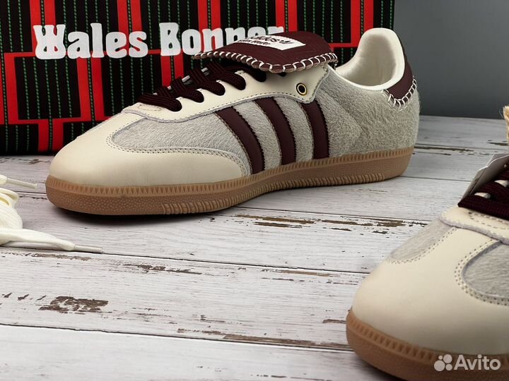 Кеды Wales Bonner X Samba Pony Cream White